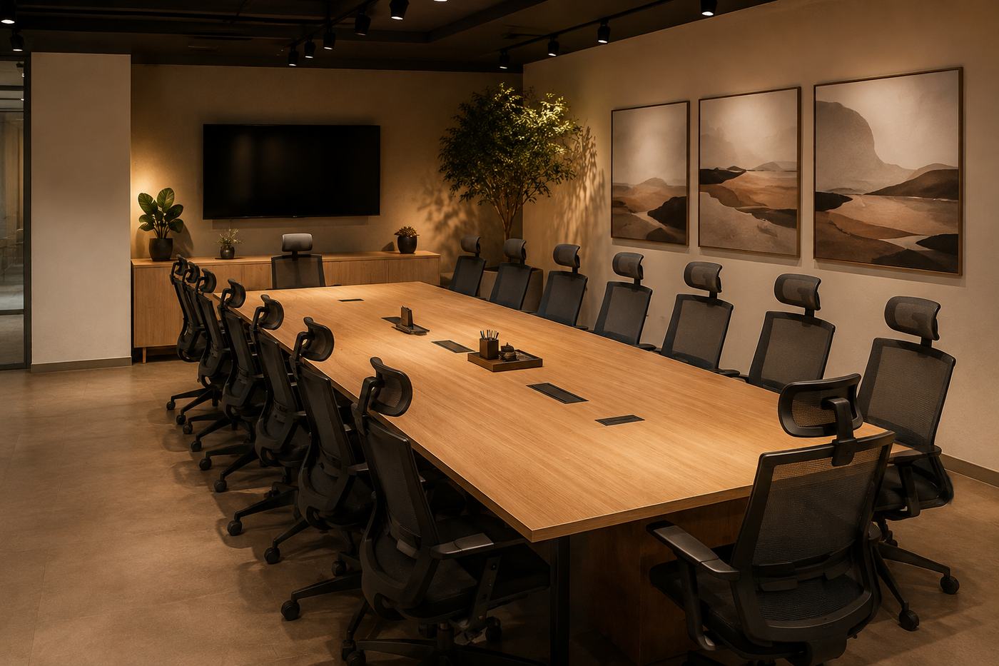 Sala de reunião corporativa